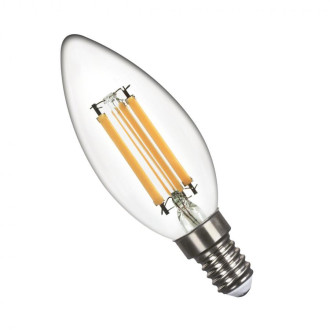 LED žiarovka 6W Filament Teplá biela E14