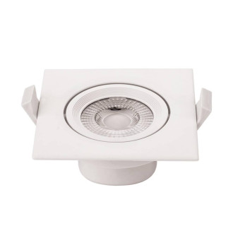LED COB Downlight Square Rotatable 7W Studená biela