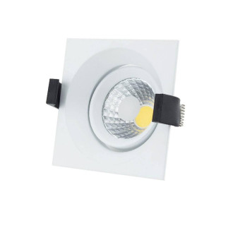LED COB Downlight Square Build-In 8W Neutrálna biela