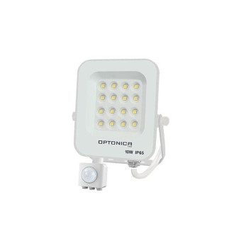 LED reflektor biele telo IP65 With Sensor 10W Studená biela