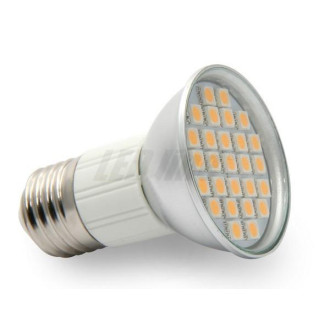 LED Žiarovka - LEDline - E27 / JDR - 5W - 380LM - Teplá Biela