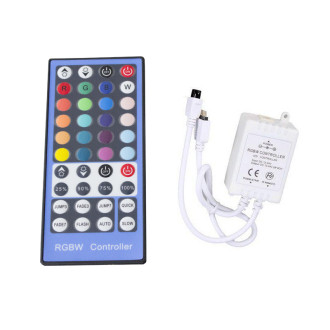 Kontroler s ovládačom pre LED Pásky RGBW - 40key - IR