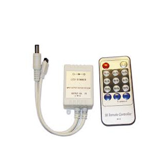 Stmievač pre LED pásky a žiarovky, diaľkové IR ovládanie, 72W