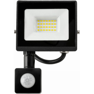 LED reflektor 20W - 2v1 - PIR - studená biela