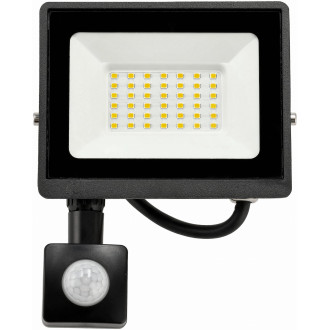 LED reflektor 30W - 2v1 - PIR - neutrálna biela