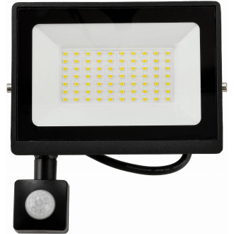 LED reflektor 50W - PIR - 2v1 - neutrálna biela