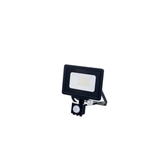 LED reflektor Čierna City Line s PIR senzorom 30W Teplá biela