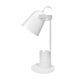 Stolná stolová lampa Pohyblivé školské nočné svetlo E27 biela