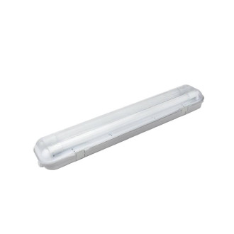 Svietidlo T8 pre 2 LED trubice jednostranné napájanie  2*60 cm