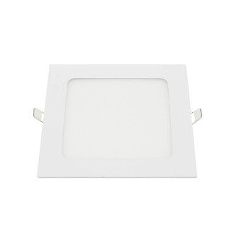 Vstavaný štvorcový LED panel 12W Studená biela