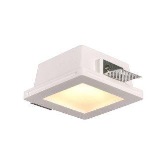 Ceiling Fitting Trimless Recessed Square Frosted Glass GU10