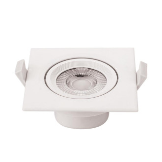 LED COB Downlight Square Rotatable 5W Studená biela