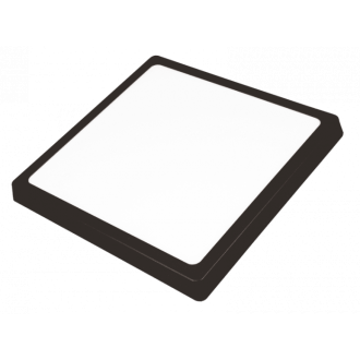 Prisadený LED panel 12W čierny - neutrálna biela