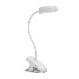 DONUTCLIP LED stolová lampa 3W 4000K stmievateľná USB biela s...