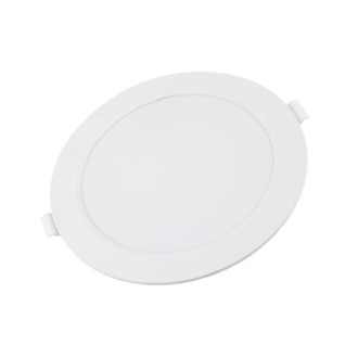 LED Backlit Slim Mini Round Panel 24W Teplá biela